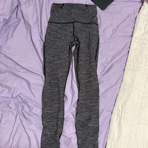 Lululemon leggings size 4 striped pattern